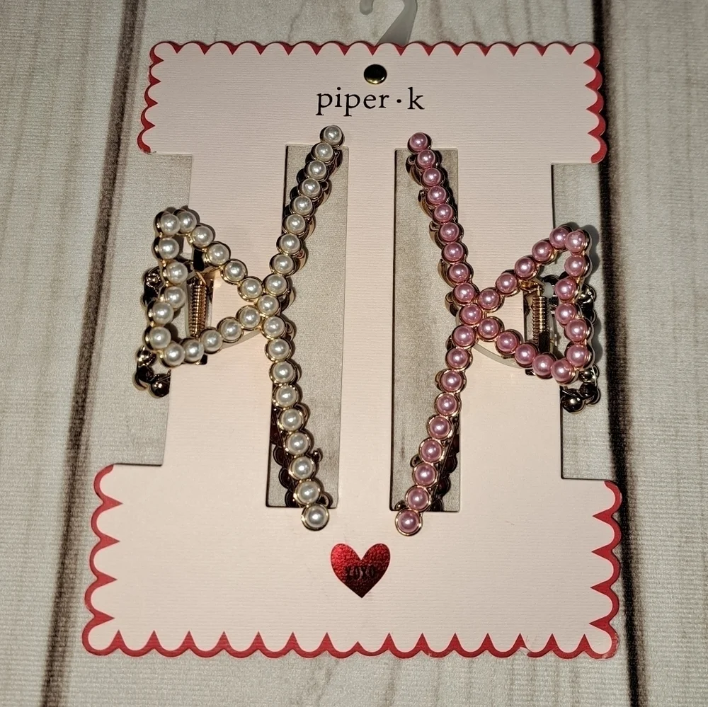 Piper K Claw Clips One Bead Missing See Photos